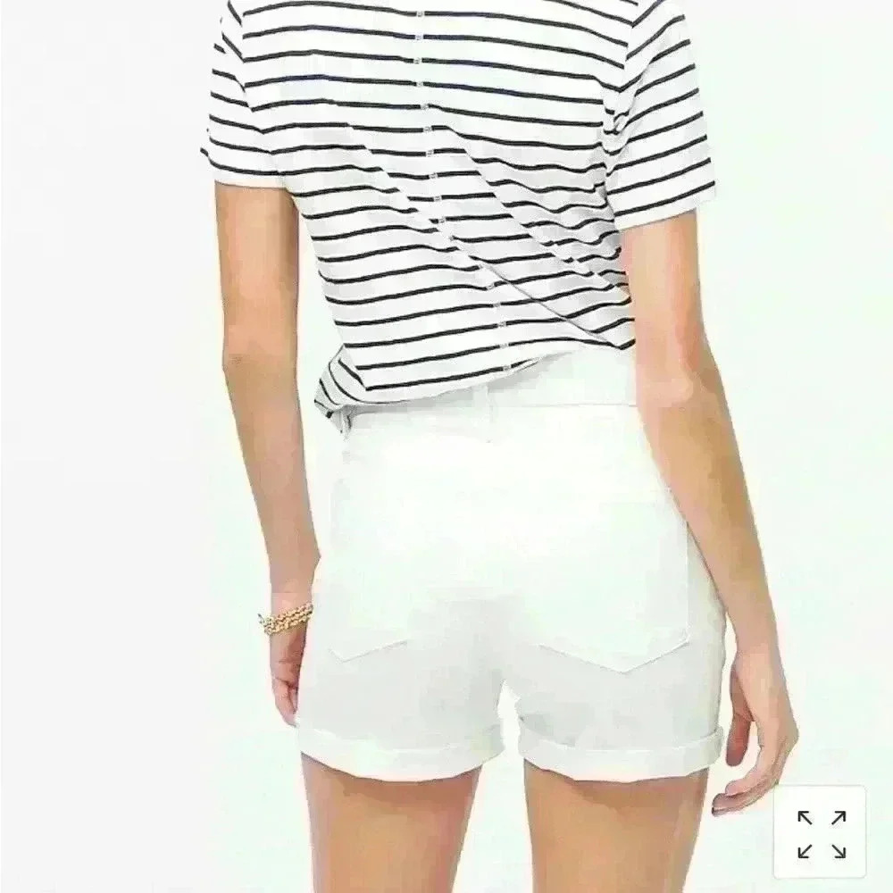 J.Crew Classic denim short in white NWT - Picture 4 of 7